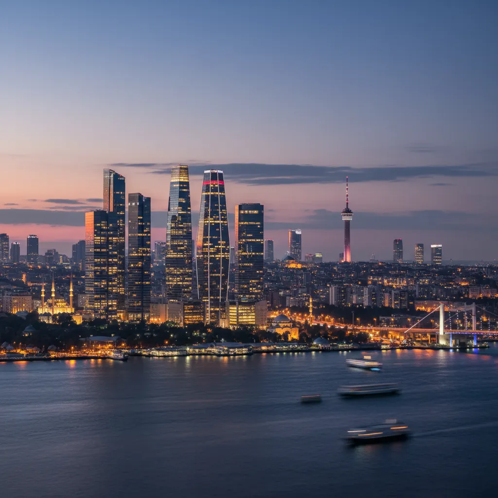 istanbul commercial buildings skyline