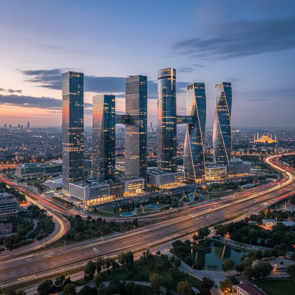 istanbul financial center skyscrapers